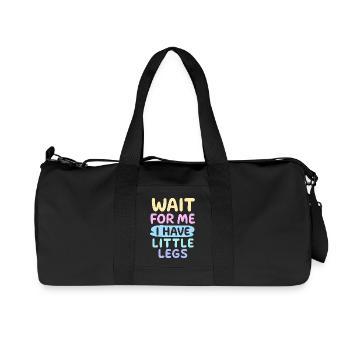 Cute Saying Humor Meme Funny Gift Idea - Recycled Canvas Sports Bag by Stanley/Stella - black - Front