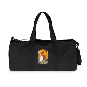 Ugo - la parade des citrouilles / - Sac de sport en toile recyclée Stanley/Stella - noir - Devant