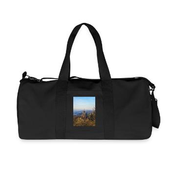 Le château de Drachenburg sur la pente au jour du soir - Sac de sport en toile recyclée Stanley/Stella - noir - Devant