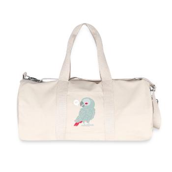 Perroquet gris Perroquet gris - Sac de sport en toile recyclée Stanley/Stella - blanc naturel - Devant