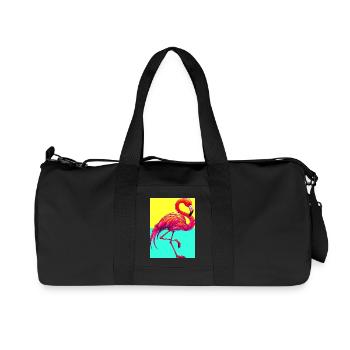 flamingo - Recycled Canvas Sports Bag by Stanley/Stella - black - Front