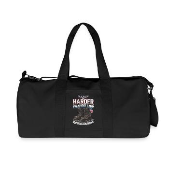 Army Mama Harder Than Boot Camp Boots - Recycled Canvas Sports Bag by Stanley/Stella - black - Front