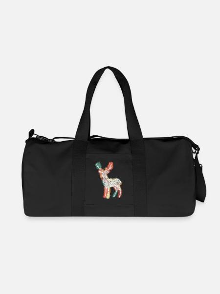 Zentangle Roebuck - Sac de sport en toile recyclée Stanley/Stella - noir