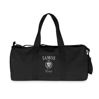 Samos Griechenland Wappen Krone – Reise Souvenir - Recycelte Canvas-Sporttasche von Stanley/Stella - Schwarz - Vorne