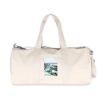 Cascades gelées en Islande - Sac de sport en toile recyclée Stanley/Stella - blanc naturel - Devant