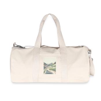 Alpe d’Huez — Mémoire cycliste - Sac de sport en toile recyclée Stanley/Stella - blanc naturel - Devant