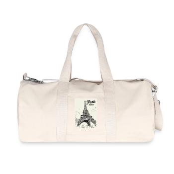 PARIS Tour Eiffel France - Sac de sport en toile recyclée Stanley/Stella - blanc naturel - Devant
