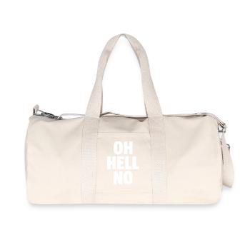 Oh Hell No - Recycled Canvas Sports Bag by Stanley/Stella - natural - Front