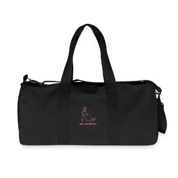 EXE Ausführen pink - Recycelte Canvas-Sporttasche von Stanley/Stella - Schwarz - Vorne