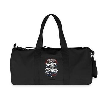 Conception de la soirée cinéma de thérapie horrifique - Sac de sport en toile recyclée Stanley/Stella - noir - Devant