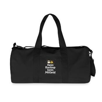 Kein Backup Kein Mitleid IT-Berater Admin - Recycelte Canvas-Sporttasche von Stanley/Stella - Schwarz - Vorne