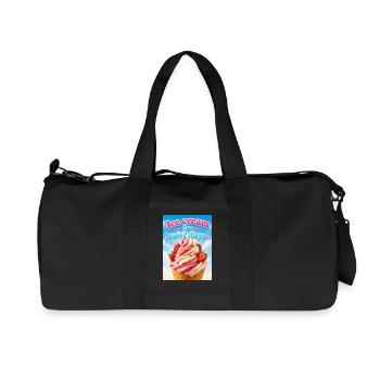 Glace pour les jours froids - Sac de sport en toile recyclée Stanley/Stella - noir - Devant