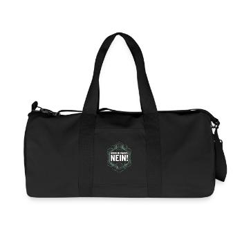 Bevor du fragst nein - Recycelte Canvas-Sporttasche von Stanley/Stella - Schwarz - Vorne