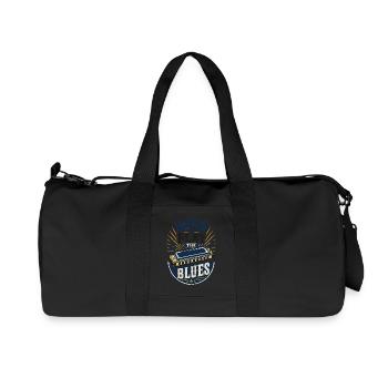 Instrument, harmonica Musiciens de musique blues - Sac de sport en toile recyclée Stanley/Stella - noir - Devant