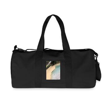 Plage tropicale aux drapeaux colorés - Sac de sport en toile recyclée Stanley/Stella - noir - Devant