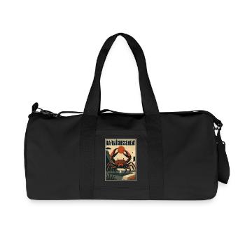 Mediterranean Crab - Recycelte Canvas-Sporttasche von Stanley/Stella - Schwarz - Vorne