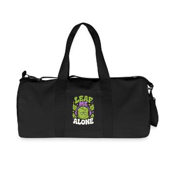 Leaf Me Alone Salad Humor - Recycled Canvas Sports Bag by Stanley/Stella - black - Front
