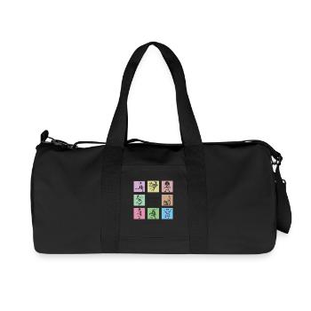 Struwwelpeter Pop Art – Francfort, Allemagne - Sac de sport en toile recyclée Stanley/Stella - noir - Devant