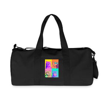 Chats Chat Exotique à Poil Court - Sac de sport en toile recyclée Stanley/Stella - noir - Devant