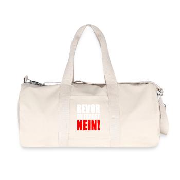 Before you ask, no - Recycled Canvas Sports Bag by Stanley/Stella - natural - Front