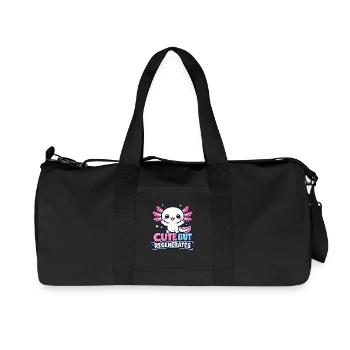 Mignon mais régénère - Axolotl - Sac de sport en toile recyclée Stanley/Stella - noir - Devant