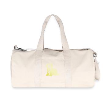 Havanese Dog Silhouette - Recycled Canvas Sports Bag by Stanley/Stella - natural - Front