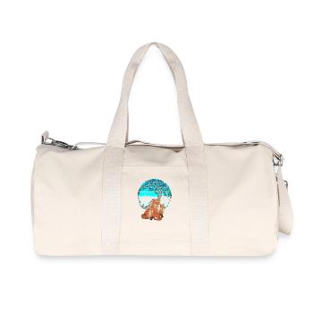 Fox Foxes Nature Nature Lover Children Child - Recycled Canvas Sports Bag by Stanley/Stella - natural - Front