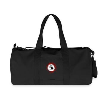 Kaffeebohne Symbol Kaffee - Recycelte Canvas-Sporttasche von Stanley/Stella - Schwarz - Vorne