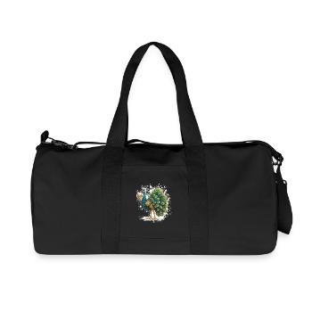 Bière Peacock Bird Drôle - Sac de sport en toile recyclée Stanley/Stella - noir - Devant