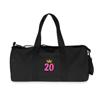 Couronne à 20 chiffres - Sac de sport en toile recyclée Stanley/Stella - noir - Devant
