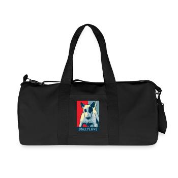 Bullterrier - Recycelte Canvas-Sporttasche von Stanley/Stella - Schwarz - Vorne