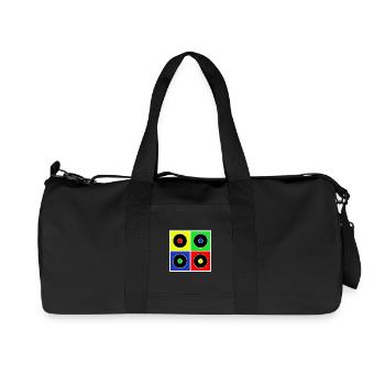 vinyle - Sac de sport en toile recyclée Stanley/Stella - noir - Devant