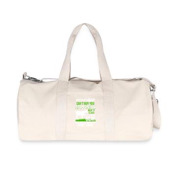 Money can´t buy Happiness - but a Goat - Recycelte Canvas-Sporttasche von Stanley/Stella - Naturweiß - Vorne
