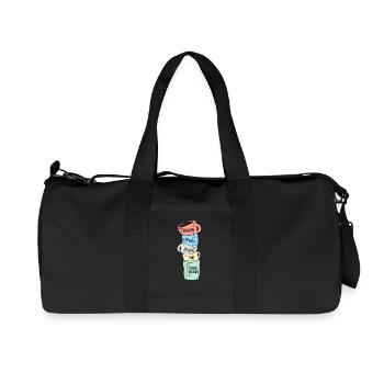 Kaffee - Recycelte Canvas-Sporttasche von Stanley/Stella - Schwarz - Vorne