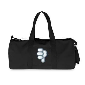 Smiley Hand Signal Down - Sac de sport en toile recyclée Stanley/Stella - noir - Devant