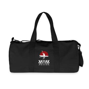 Kayak - Sac de sport en toile recyclée Stanley/Stella - noir - Devant