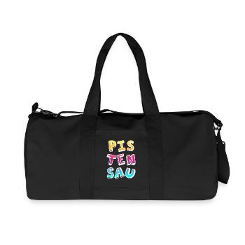 Pistensau Skiurlaub Fun Après-Ski Party farbenfroh - Recycelte Canvas-Sporttasche von Stanley/Stella - Schwarz - Vorne