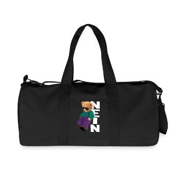Teddy Rebel Neon Outfit NEIN - Recycelte Canvas-Sporttasche von Stanley/Stella - Schwarz - Vorne