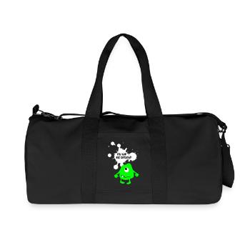 Monsterunschuldig lustige coole Bilder Quotes Fun - Recycelte Canvas-Sporttasche von Stanley/Stella - Schwarz - Vorne