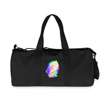 Muschel - Recycelte Canvas-Sporttasche von Stanley/Stella - Schwarz - Vorne