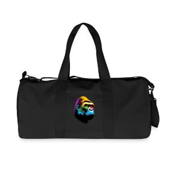 Gorille - Sac de sport en toile recyclée Stanley/Stella - noir - Devant