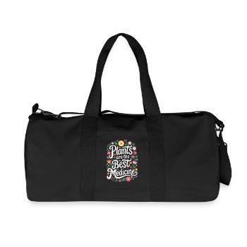 Vegetarisch Vegan Veggie Vegetarier - Recycelte Canvas-Sporttasche von Stanley/Stella - Schwarz - Vorne