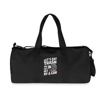 Opossum Possum Animal - Recycled Canvas Sports Bag by Stanley/Stella - black - Front