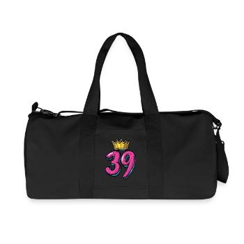 39 Number Jersey Crown - Recycled Canvas Sports Bag by Stanley/Stella - black - Front