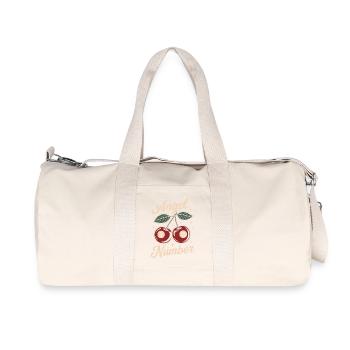 Angel Number 313 Retro Cherry - Recycled Canvas Sports Bag by Stanley/Stella - natural - Front