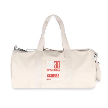 Funny 30th birthday gift - Recycled Canvas Sports Bag by Stanley/Stella - natural - Front