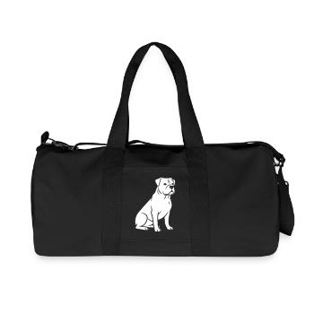 Hund Hunde vektor art design - Recycelte Canvas-Sporttasche von Stanley/Stella - Schwarz - Vorne