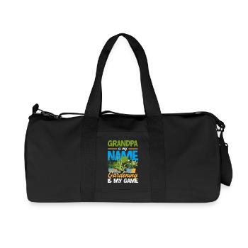 Cadeaux pour les jardins et les amoureux des plantes - Sac de sport en toile recyclée Stanley/Stella - noir - Devant