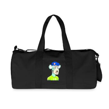 Ape Neon-Style - Recycelte Canvas-Sporttasche von Stanley/Stella - Schwarz - Vorne