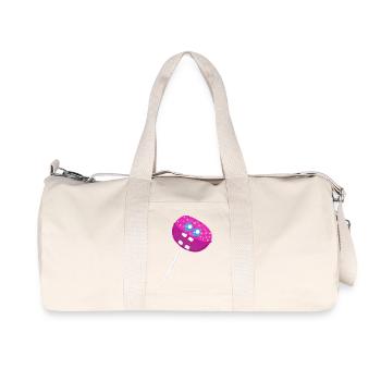Lustiger Lolli Lollis Kinder Kind - Recycelte Canvas-Sporttasche von Stanley/Stella - Naturweiß - Vorne